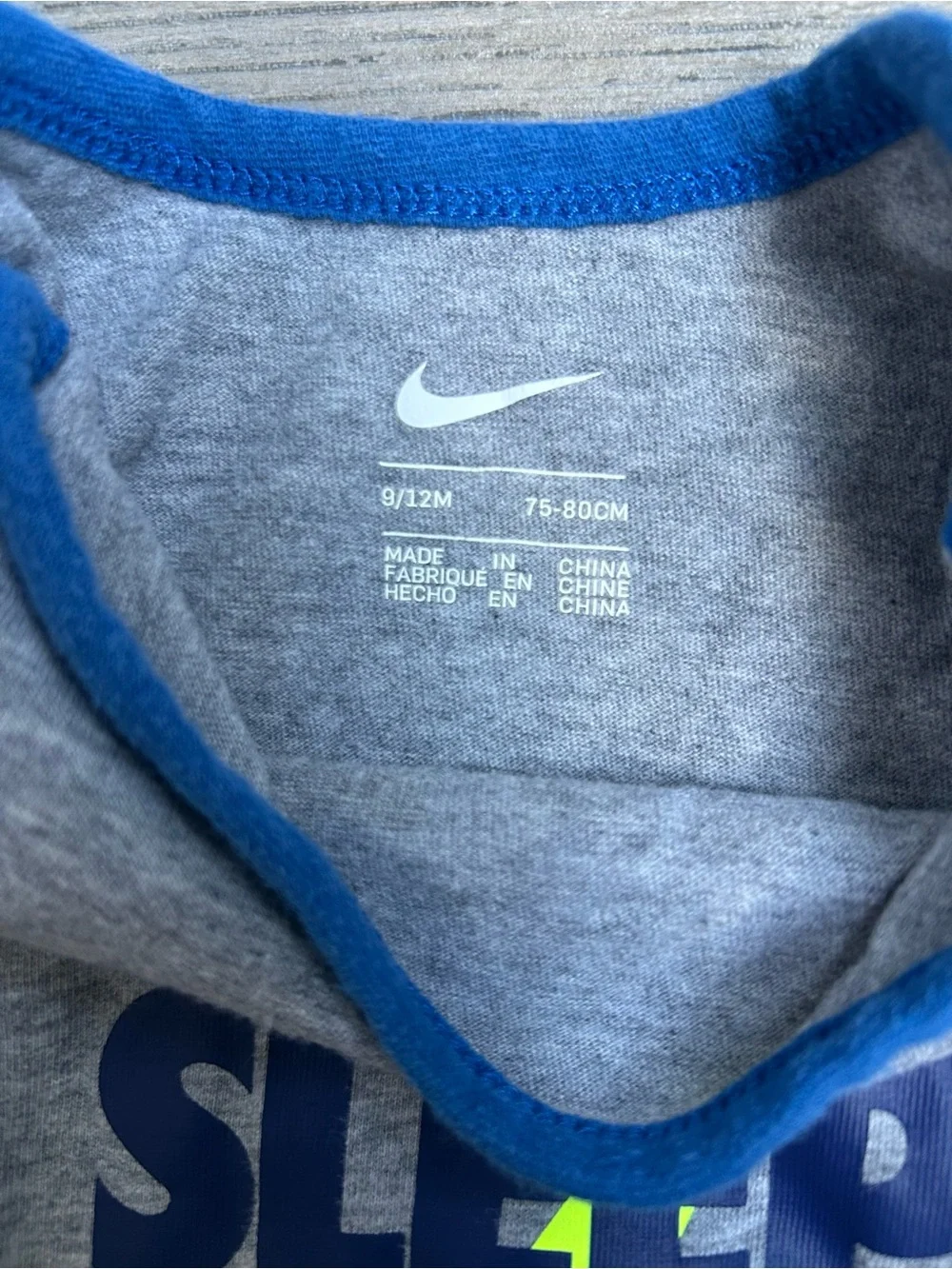 Nike gray bodysuit